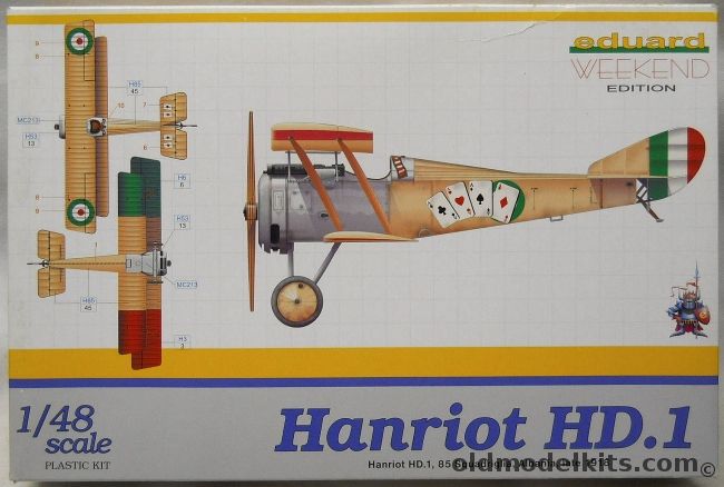 Eduard 1/48 Hanriot HD.1 - (HD-1), 8402 plastic model kit