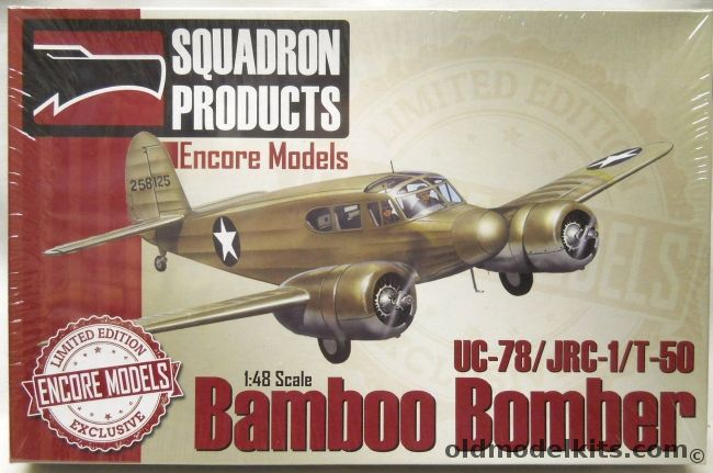 Encore 1/48 UC-78 / JRC-1 / T-50 Cessna Bamboo Bomber - Sky Kings T-50 Songbird In 1951 / USAAF UC-78 1943 / US Navy JRC-1 In 1943, 48008 plastic model kit