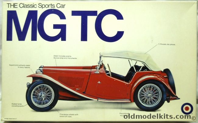 Entex 1/16 MG TC Sports Car - 1948, 8223 plastic model kit