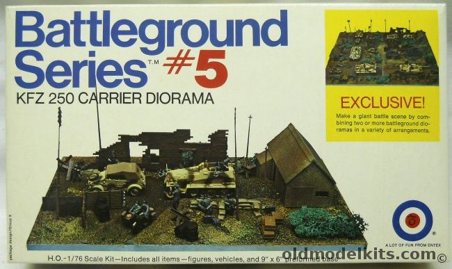 Entex 1/76 Battleground Series 5 Kfz.250 Carrier Diorama, 8511B plastic model kit