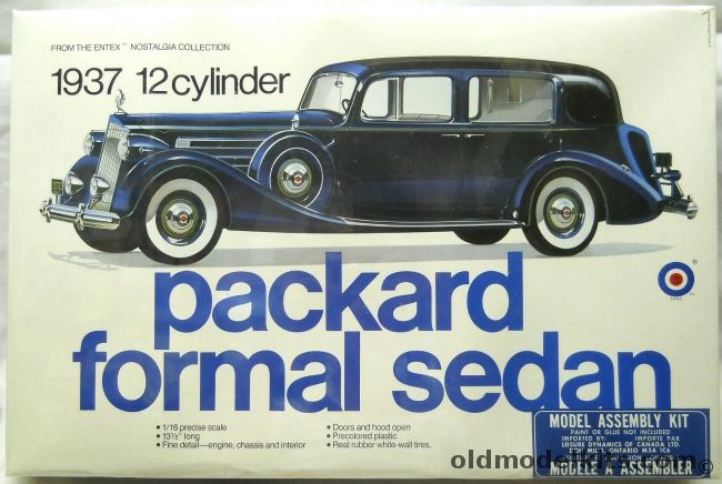 Entex 1/16 1937 Packard Formal Sedan 12 Cylinder, 9002 plastic model kit