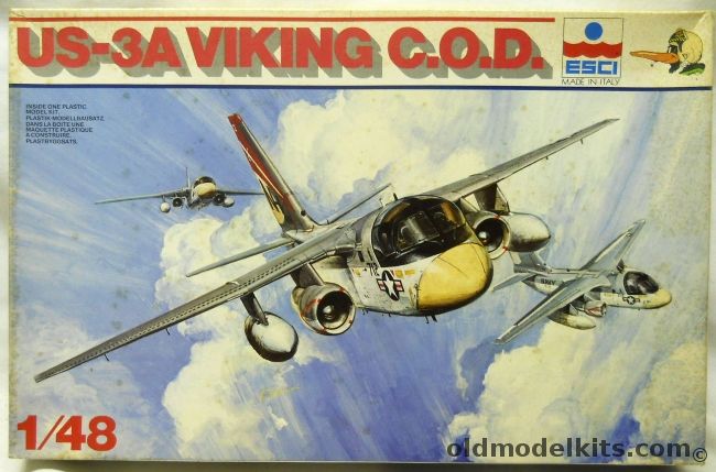 ESCI 1/48 US-3A Viking C.O.D - (S-3A), 4053 plastic model kit