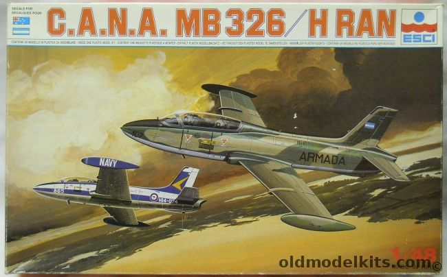 ESCI 1/48 C.A.N.A. MB-326 H RAN  - Argentina Or Australia, 4077 plastic model kit