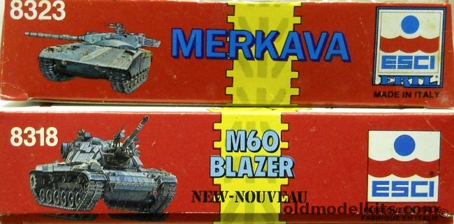 ESCI 1/72 TWO M60 Blazer Patton / Merkeva, 8318 plastic model kit