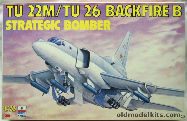 ESCI 1/72 TU 22M  TU-26 Backfire B Strategic Bomber, 9070 plastic model kit