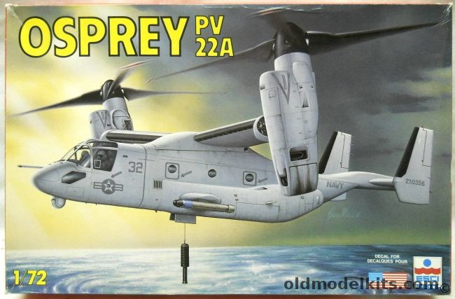 ESCI 1/72 PV-22A Osprey US Navy  - ASW Patrol Version, 9084 plastic model kit