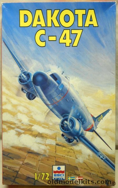 ESCI 1/72 Dakota C-47 - Danish Air Force / Swedish Air Force, 9096 plastic model kit