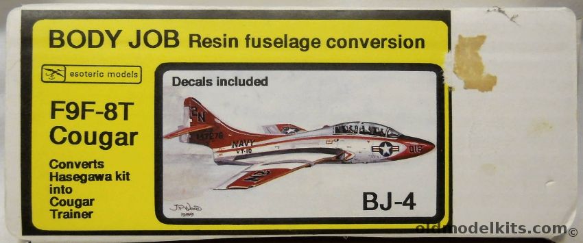 Esoteric 1/72 F9F-8T Cougar Two-Seat Trainer Conversion - (F9F8T), BJ-4 plastic model kit