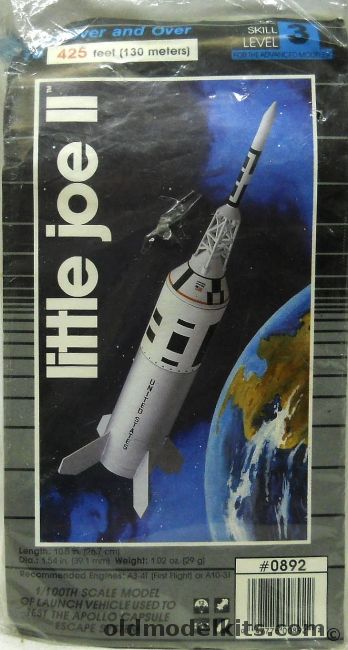 Estes 1/100 Little Joe II - Static or Flying Model Rocket - Bagged, 0892 plastic model kit
