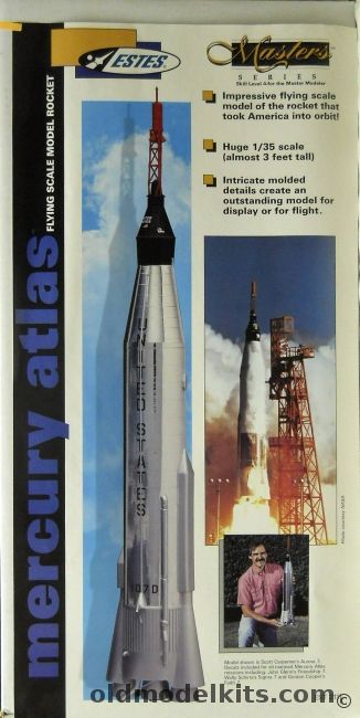 Estes 1/35 Masters Series Mercury Atlas Missile, EST2111 plastic model kit