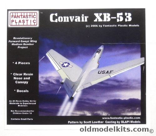 Fantastic Plastic 1/144 Convair XB-53 plastic model kit