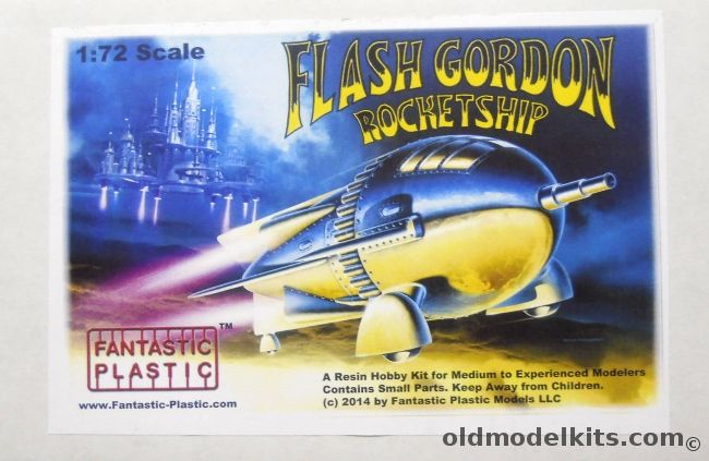 Fantastic Plastic 1/72 Flash Gorden Rocketship - From Flash Gordon Conquers the Universe 1940 plastic model kit
