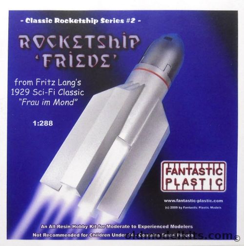 Fantastic Plastic 1/288 Rocketship Friede - From Fritz Langs 1929 Sci-Fi Classic Frau im Mond plastic model kit