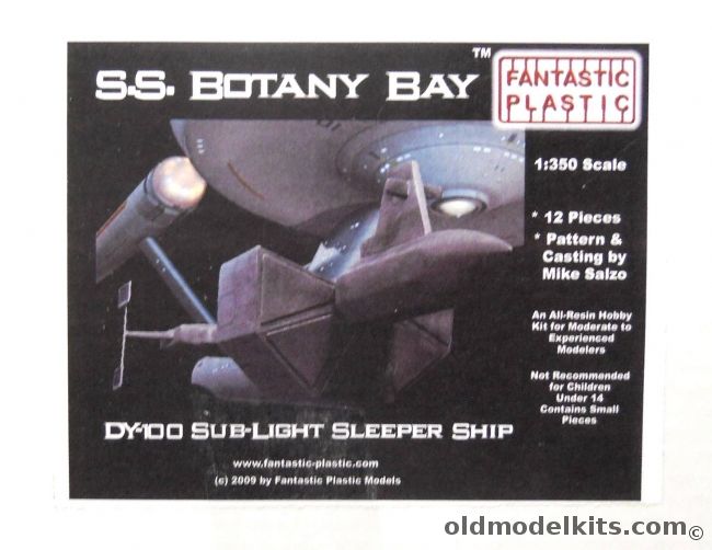 Fantastic Plastic 1/350 SS Botany Bay Star Trek - DY-100 Sub-Light Sleeper Ship plastic model kit
