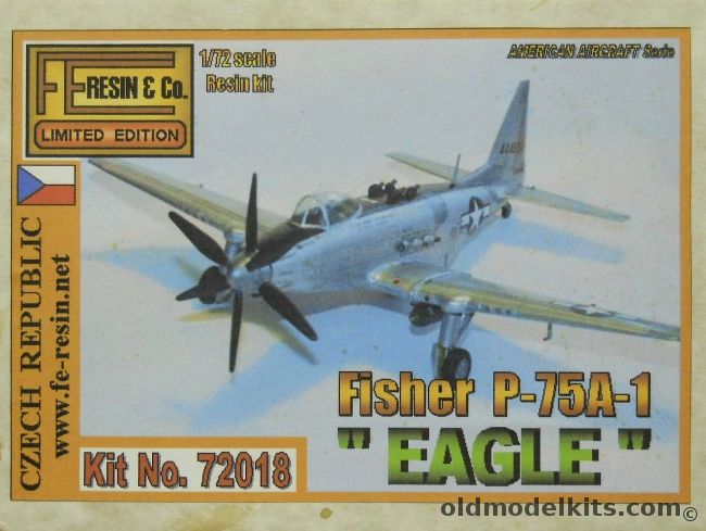 FE Resin 1/72 Fisher P-75 A-1 Eagle - (P75A1), 72018 plastic model kit