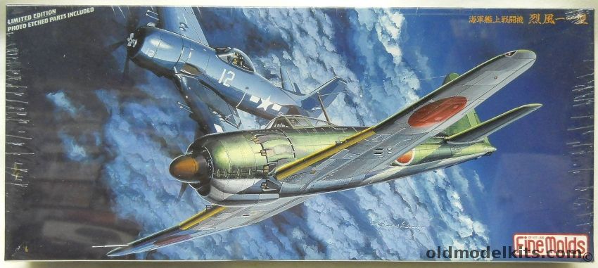 Fine Molds 1/72 Mitsubishi A7M2 Reppu Sam - With Photoetched Parts, FP8x plastic model kit