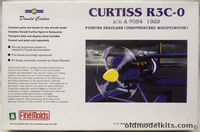 Fine Molds 1/72 TWO Curtiss R3C-0 - Seaplane Racer - (R3C0), FJ-2 plastic model kit