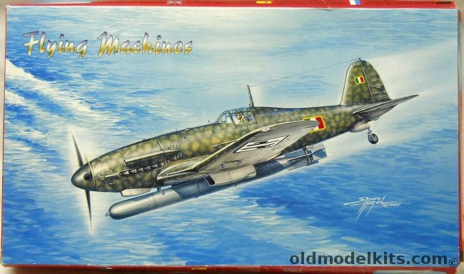 Flying Machines 1/48 Fiat G-55-I Ser/S Silurante - With Torpedo - G-55 Serie I 20 Gruppo  Squadraligia Cascina Vaga Air Base May 1944 / G-55 ANR 2 Gruppo Bresso Air Base March 1944 / G-55S With Torpedo 1 Gruppo Autumn 1944 - (G-55), FM48005 plastic model kit