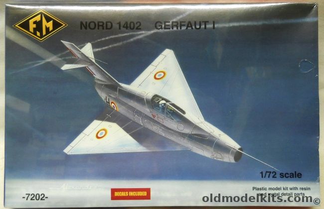 FM 1/72 Nord 1402 Gerfaut I, 7202 plastic model kit
