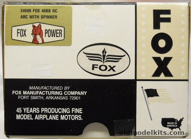 Fox Fox 46BB RC Gas Engine With Spinner And Muffler 45th Anniversary - New In Box / Never Run, 24698 plastic model kit