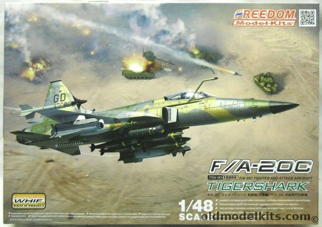 Freedom 1/48 F/A-20C Tigershark - F-20, 18004 plastic model kit