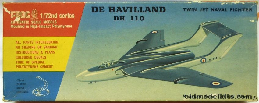Frog 1/72 De Havilland DH-110 - (DH110 Sea Vixen), 325P plastic model kit