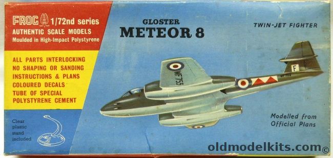Frog 1/72 Gloster Meteor 8, 326P plastic model kit