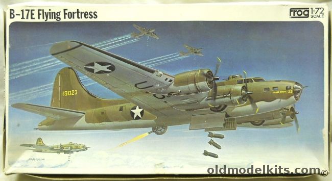 Frog 1/72 Boeing B-17E Flying Fortress - 'Suzy Q' 93rd BS 19th BG Pacific Early 1942 / 'Yankee Doodle' 97th BG 8th AF 1942, F213 plastic model kit