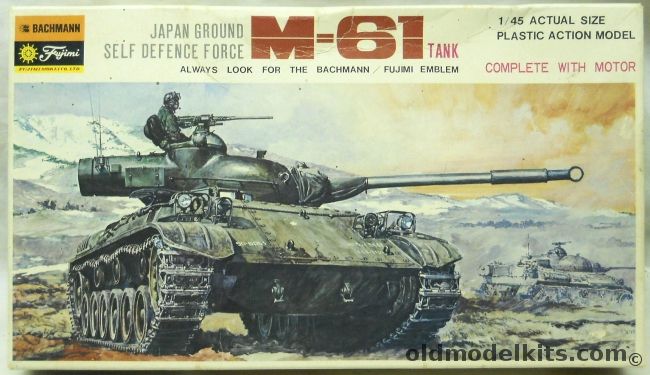 Fujimi 1/45 M-61 Tank JGSDF -  Motorized - (M61), 0755 plastic model kit