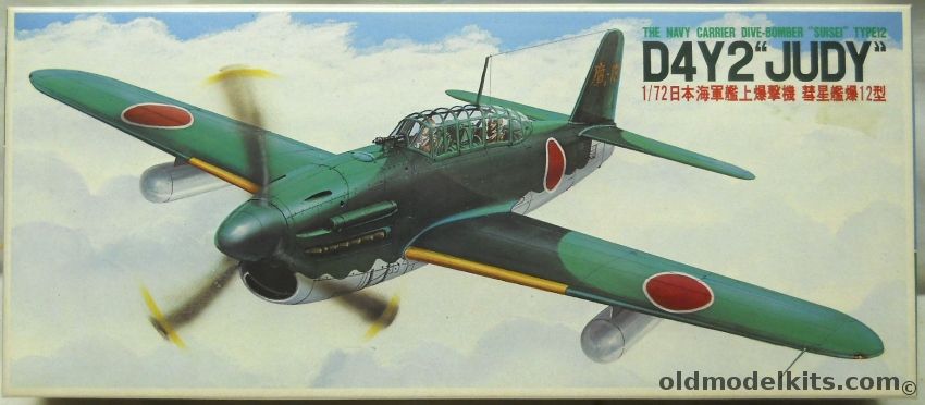 Fujimi 1/72 TWO D4Y2 Type 12 Suisei Judy - Carrier Dive Bomber - 532 Kokutai, 22005 plastic model kit