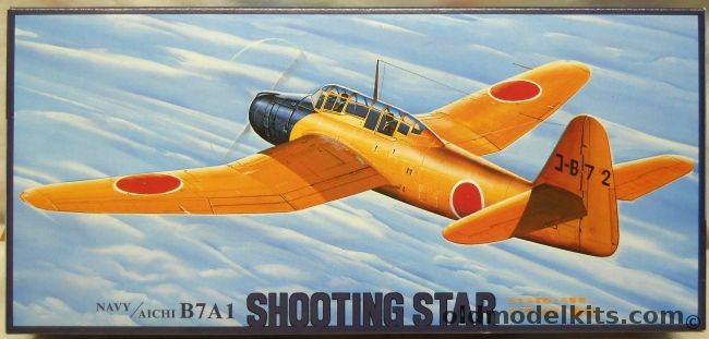 Fujimi 1/72 TWO Aichi B7A1 Shooting Star, 7A-F plastic model kit