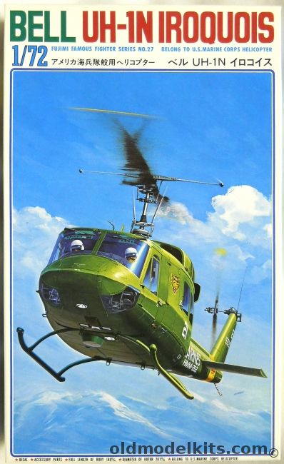 12 Squared 1/72 THREE Bell UH-1N Iroquois - US Marines, 7A27 plastic model kit