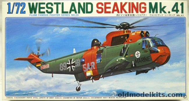 Fujimi 1/72 Westland Seaking Mk.41 - German Navy SAR, 7A29 plastic model kit