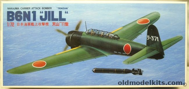 Fujimi 1/72 Nakajima B6N1 Tenzan Jill - Carrier Attack Bomber, 7AD3 plastic model kit