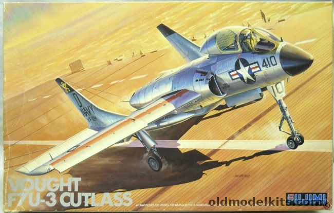 Fujimi 1/72 Vought F7U-3 Cutlass - VF-124 (129592/D410) - VF-124 (129601/D415) - VC-3 - VX-3, H-10 plastic model kit