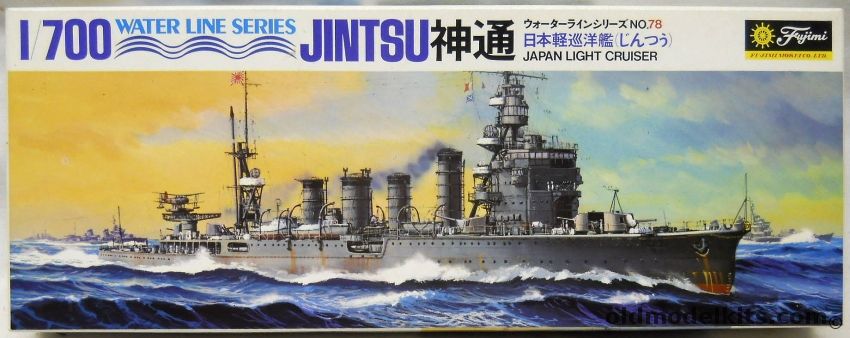 Fujimi 1/700 IJN Jintsu Light Cruiser, WLC078 plastic model kit