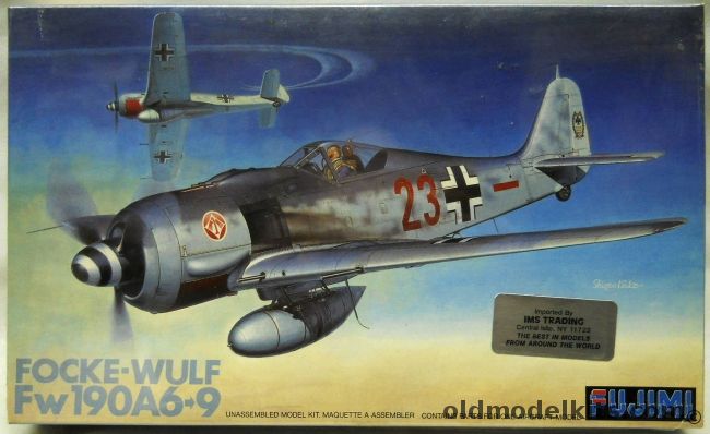 Fujimi 1/48 Focke-Wulf FW-190 A-6/-9 - With Decals For Three Aircraft - (FW190A6 / FW190), P-4 plastic model kit