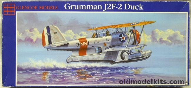 Glencoe 1/52 Grumman J2F-2 Duck - US Navy Utility Sq 1 Pearl Harbor /  US Marines VMS-3 Virgin Islands / Argentine Navy - (J2F2), 04101 plastic model kit