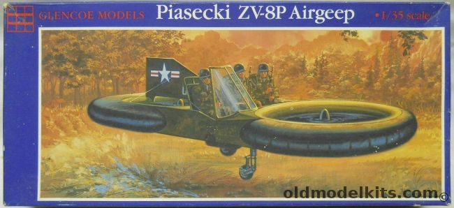 Glencoe 1/35 Piasecki ZV-8P Airgeep - (Ex ITC Piasecki VZ-8P Aerial Jeep), 05202 plastic model kit