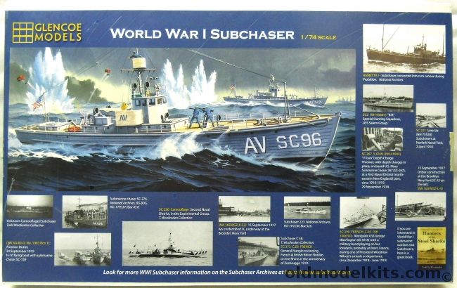 Glencoe 1/74 World War I Subchaser - (Sub Chaser ex ITC), 09305 plastic model kit