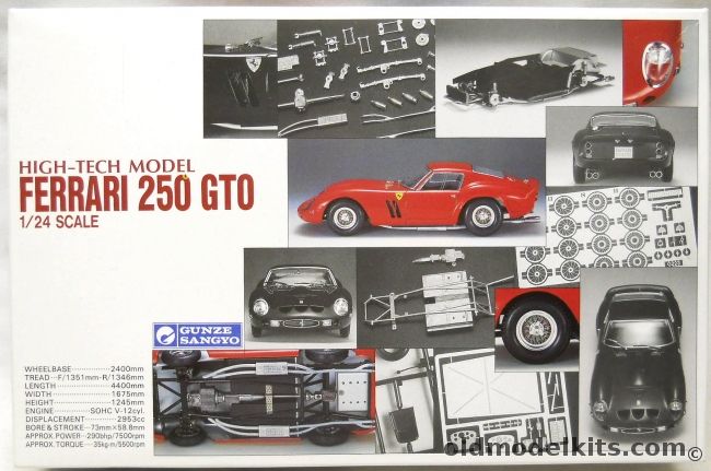 Gunze Sangyo 1/24 Ferrari 250 GTO High Tech, G-223 plastic model kit