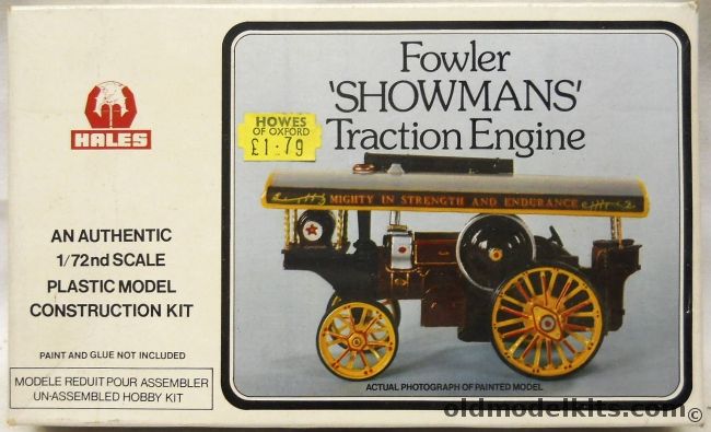 Hales 1/72 Fowler Showmans Traction Engine - (Steam Engine), HK1 plastic model kit