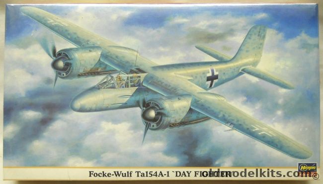 Hasegawa 1/72 Focke-Wulf Ta-154 A-1 Day Fighter - (Ta154A1), 00030 plastic model kit