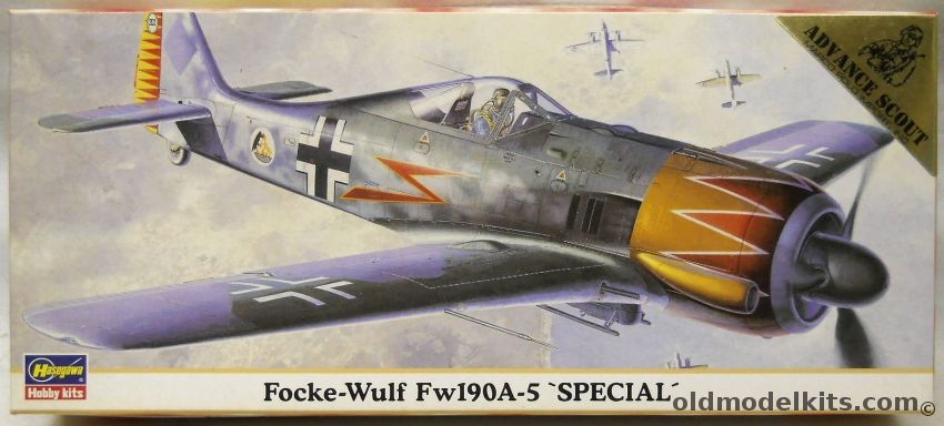Hasegawa 1/72 Focke-Wulf Fw-190 A-5 Special - Kdore. Jagd-Erganzungsgruppe-Ost Major Hermann Graf France Sept 7 1943 - (Fw190A-5), 00046 plastic model kit