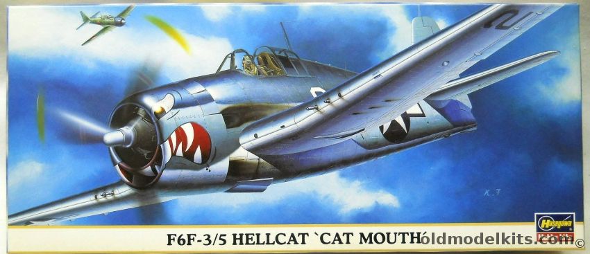 Hasegawa 1/72 F6F-3/5 Hellcat Cat Mouth - (F6F), 00181 plastic model kit