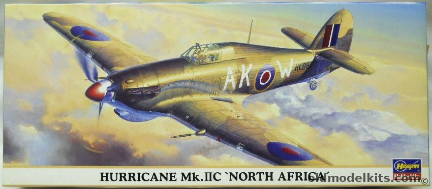 Hasegawa 1/72 Hurricane Mk.IIC North Africa, 00733 plastic model kit