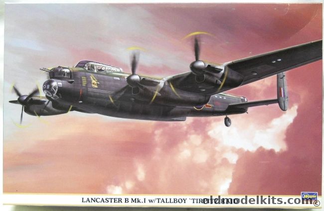 Hasegawa 1/72 Lancaster B Mk.I With Tallboy Tirpitz Raid, 00832 plastic model kit