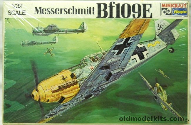 Hasegawa 1/32 Messerschmitt Bf-109E - E-1 / E-5 / E-6 / E-4 Trop / E-3 / E-4 / E-7 / E-1B- E-3B and E-4B (Me-109E), 073 plastic model kit
