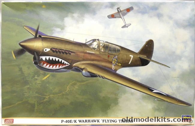 Hasegawa 1/32 P-40E P-40K Warhawk Flying Tigers - (P-40E/K), 08226 plastic model kit