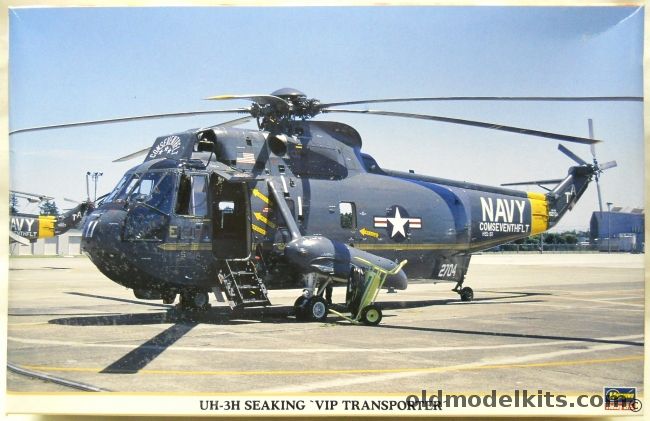 Hasegawa 1/48 UH-3H Seaking VIP Transporter - (Sea King), 09316 plastic model kit